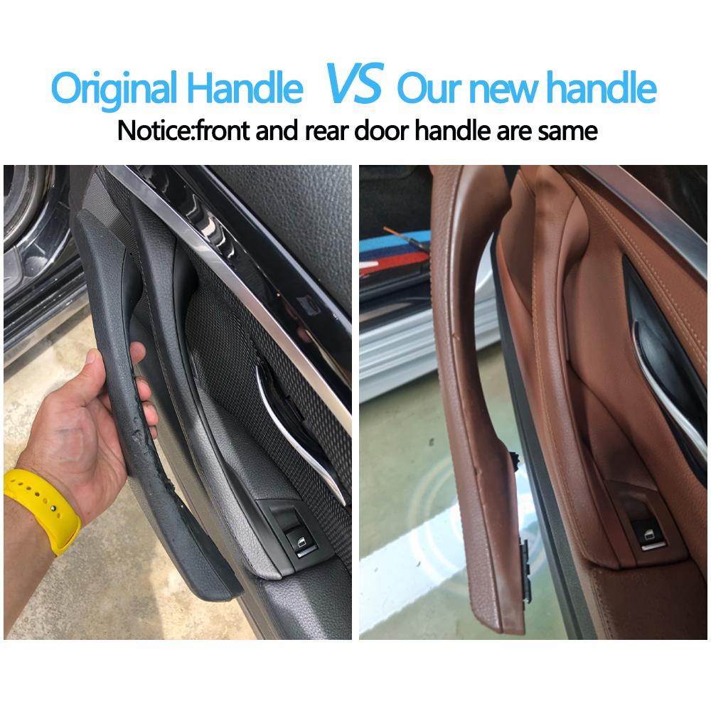 LHD RHD Interior Passenger Door Leather Pull Handle Assembly for BMW 5 Series F10 F11 F18 520i 523i 525i 528i