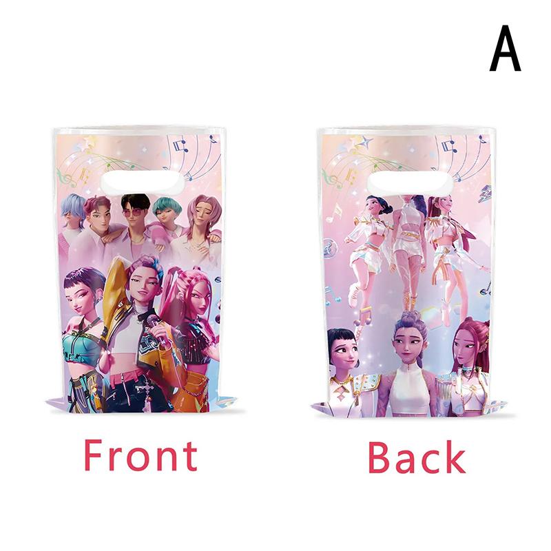 Пакеты для подарков Охотников на демонов Украшение на день рождения K-pop Аниме Вечеринка Конфетные пакеты Подарки гостям Детский праздник Baby Shower Праздничные принадлежности