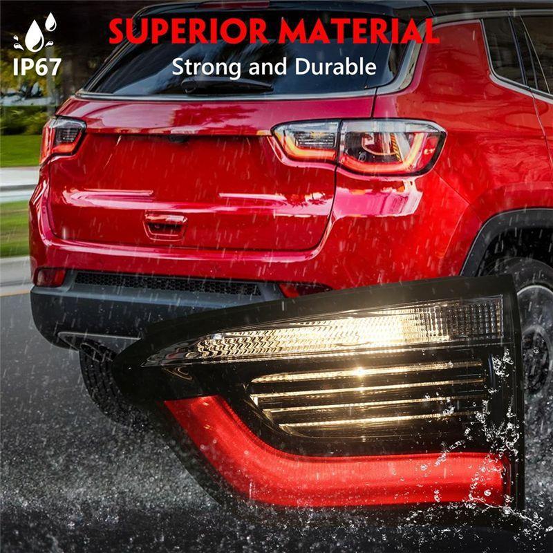 Мощный внутренний задний фонарь для Jeep Compass 2017- Сборка заднего фонаря