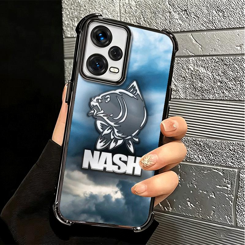 Nash Fishing Fish Mark Plating Phone Case For Xiaomi Redmi Note 14 15 Pro Plus 13 12 11 11S 11T 10 9S 9 5G Anti-Fall Airabag Cov