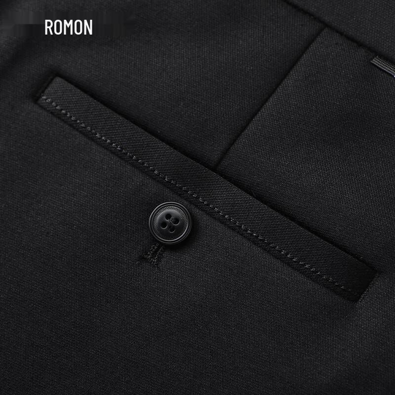 Мужские брюки Luomeng из смесовой шерсти прямого кроя в стиле business casual