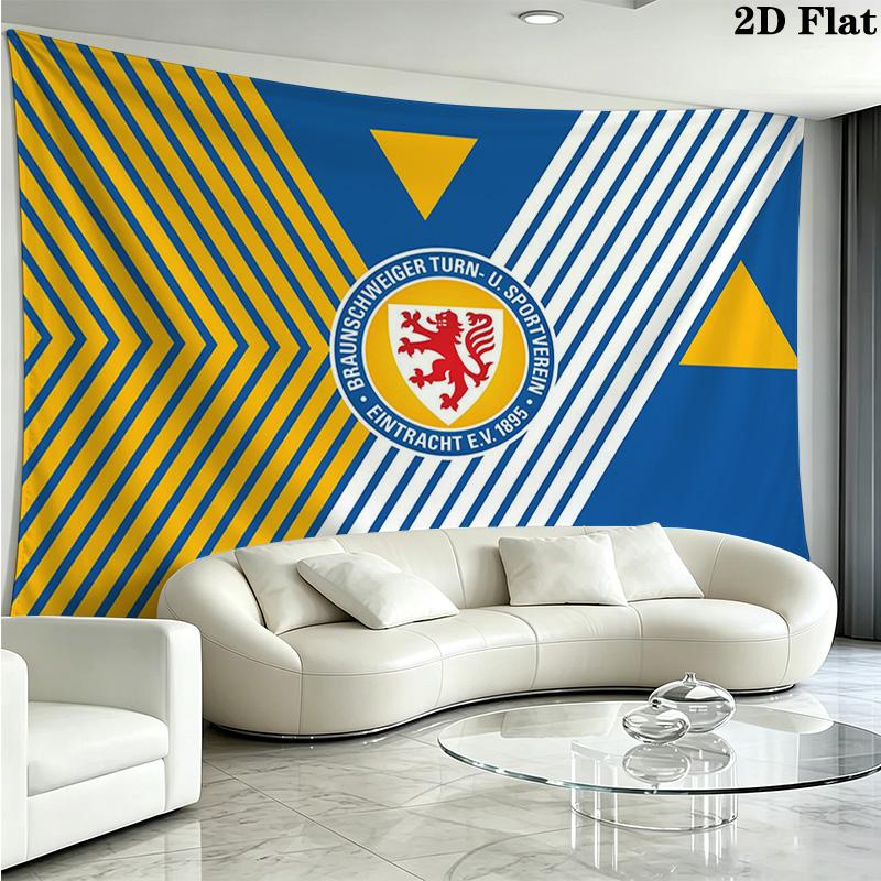 Eintracht Frankfurt logo Wall Tapestry Aesthetic Wall Hanging Printed Fabric Blanket Decorative Tapestries for Bedroom Living Room Home Decor