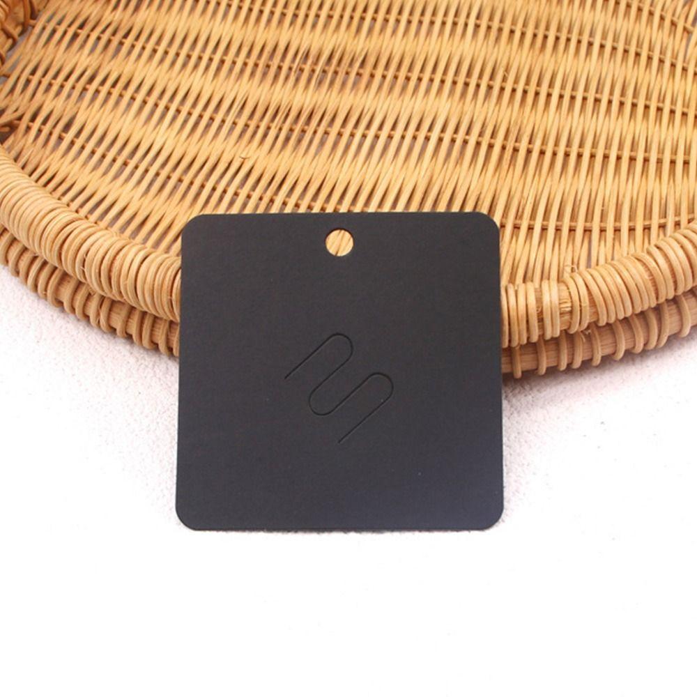 Creative Jewelry Display 7 * 7cm Packaging Cards Brooches Display Cards Sale Hang Price Tag Kraft Paper Tag
