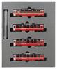 KATO N-образная колея Ретийской железной дороги Bernina Express Дополнительный набор железнодорожных моделей пассажирских вагонов 4-вагонный 10-1319