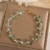 Fashion Colorful Artificial Crystal Bracelet Shiny Beaded Bracelets For Women Party Jewelry