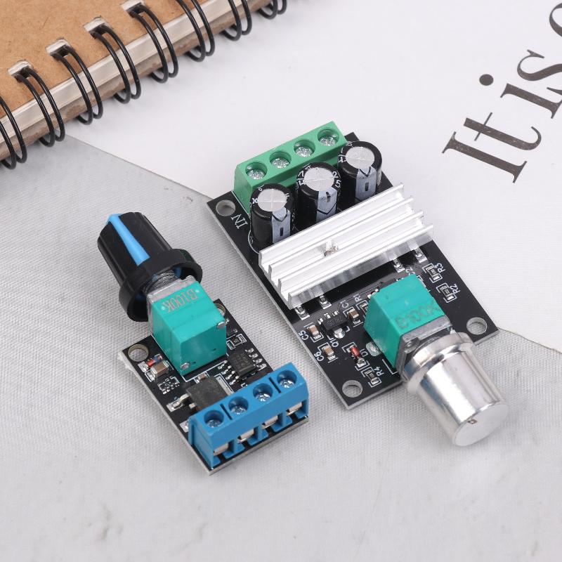 Регулятор напряжения 2/3/5/10А ШИМ Регулятор скорости двигателя постоянного тока Губернатор Бесступенчатый регулятор скорости Диммер для светодиодов Модуль контроллера мощности