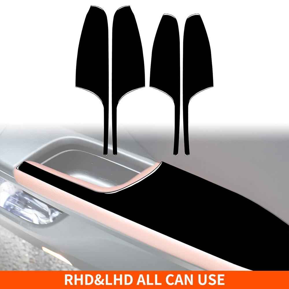 For Honda Accord 2014-2017 Piano Black Stickers Central Radio AC CD Selector Door Panel Car Accessories Interior Decorative