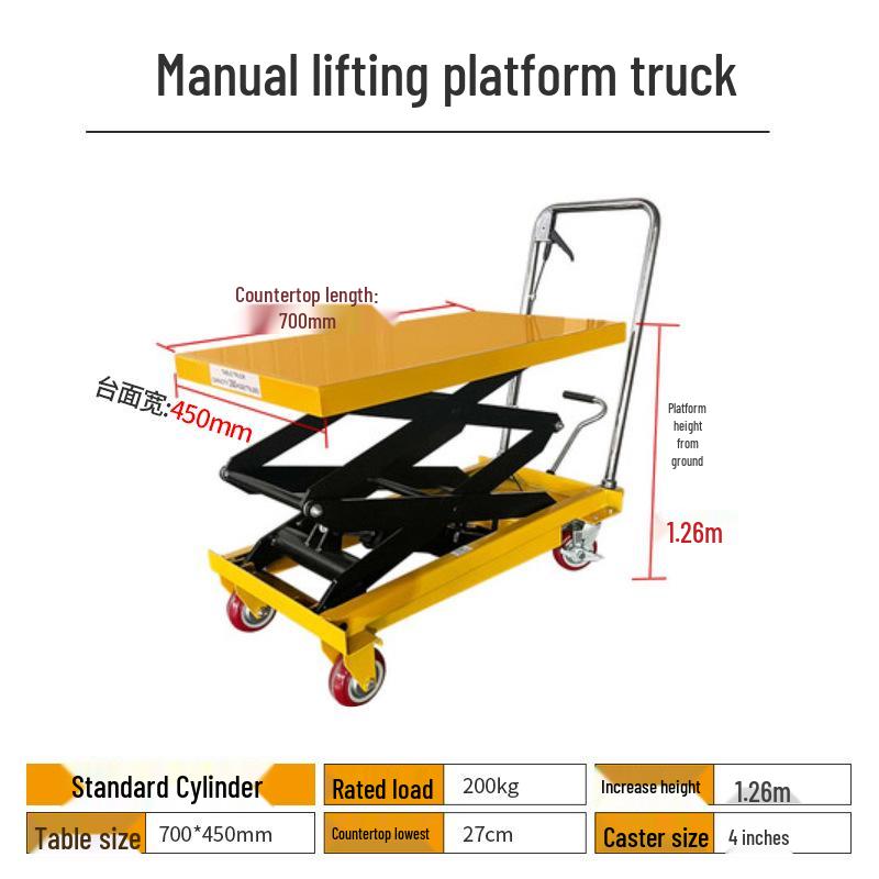 Mobile Electric Hydraulic Scissor Lift Platform Truck