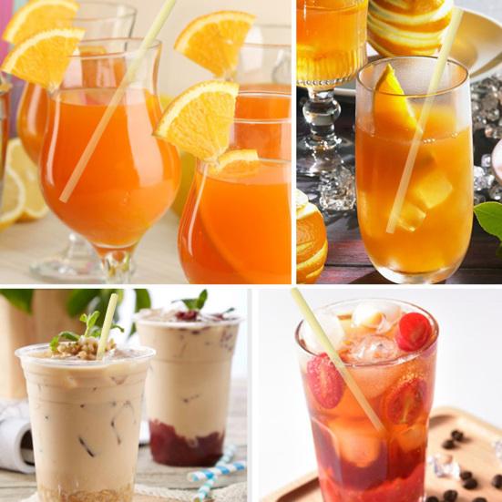 Набор из 6 силиконовых трубочек длиной 9 дюймов, многоразовые трубочки с чисткой