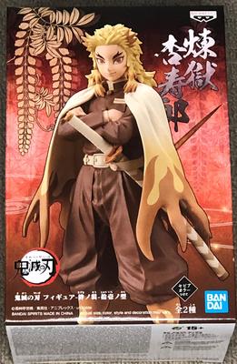 Banpresto Демон Kimetsu no Yaiba Kizuna no Sou 11-я форма Ренгоку Кёджуро Сепия цвет Фигурка Истребителя Вер.