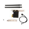 PCIE Wifi Card 2.4G 5G 6G Tri Band 5400Mbps MU MIMO Low Latency Wifi 6E Card with 6dBi High Aain Antenna for Winodows