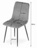 LAVA chair - black velvet x 1