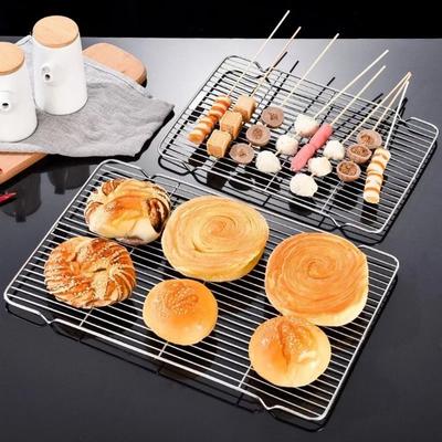 Нержавеющая сталь Антипригарная Охлаждающая решетка BBQ-поддон Противень для выпечки Гриль-плита Барбекю Сетчатая полка для готовки