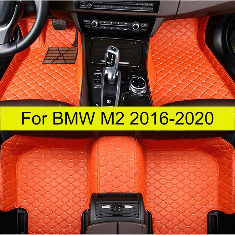 Car Floor Mats For BMW M2 2016 2017 2018 Auto Foot Pads Automobile Carpet Cover Interior Accessories
