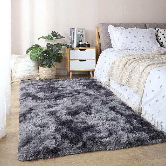 Розовый ковер для украшения комнаты, современный напольное покрытие для гостиной, коврики для зала, спальни, пушистый мягкий коврик для гостиной, волосатые нескользящие большие коврики