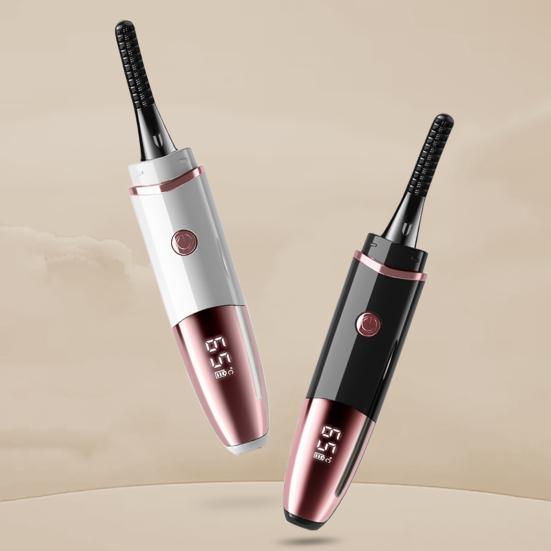 Электрические щипцы для завивки ресниц с подогревом, светодиодный дисплей, 4 температурных режима, зарядка через USB, быстрый нагрев