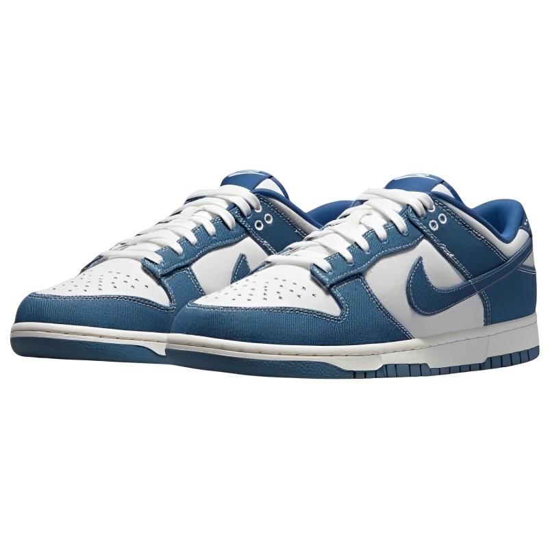 Nike Dunk Low Industrial Blue Sashiko Скейтбордические Кроссовки DV0834-101