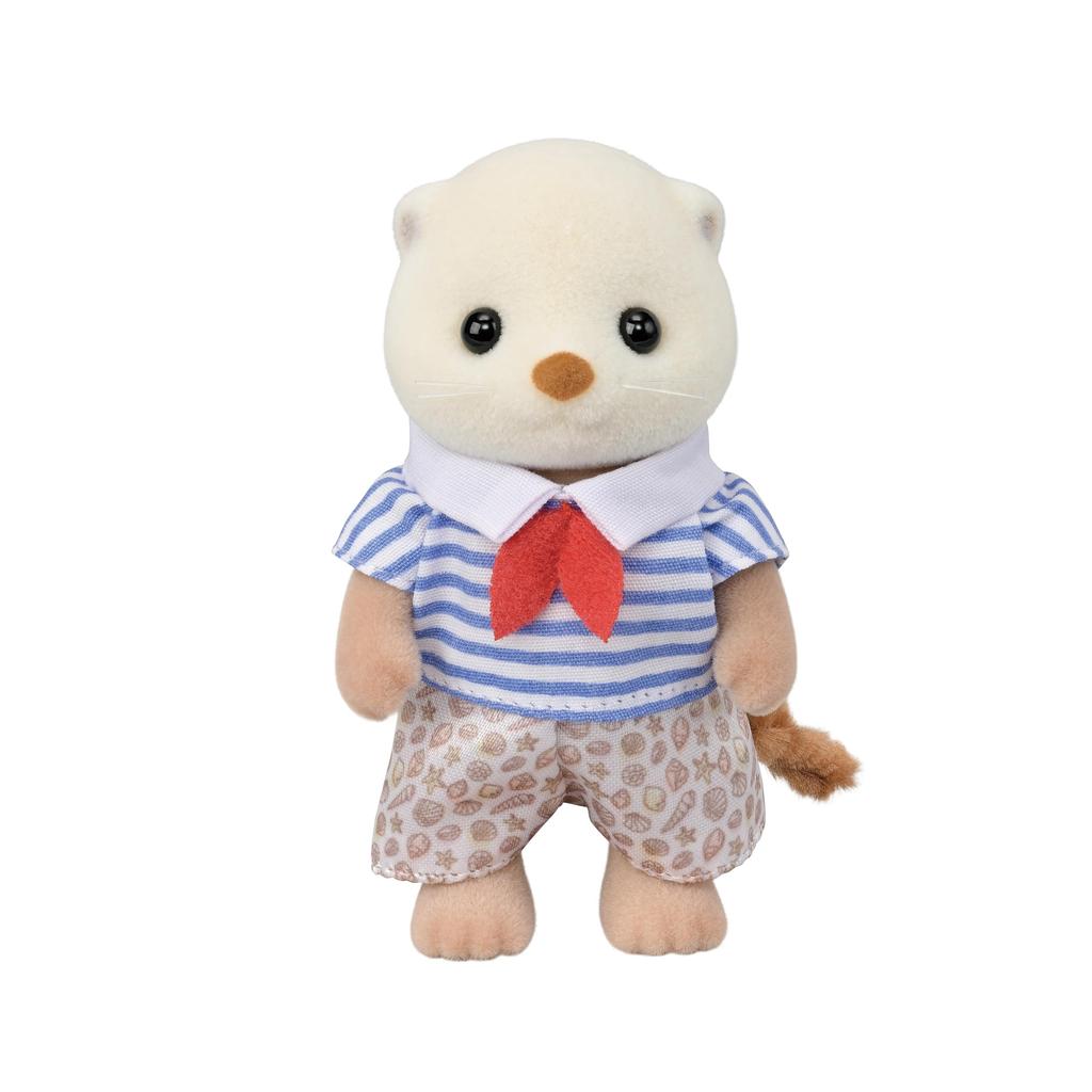 Sylvanian Families Doll Otter ST Mark Certification 3 Years Old and Up Toy Dollhouse Sylvanian Families EPOCH [Sea Family] FS-54