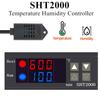 SHT2000 DC 12V 24V AC 220V Temperature Humidity Controller Home Fridge Incubator Thermostat Humidistat Thermometer Hygrometer