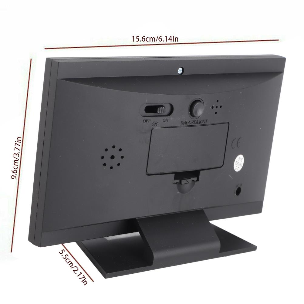 Интеллектуальный цифровой дисплей, погодные часы, беспроводной измеритель температуры и влажности с календарем, большой