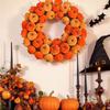 Fall Orange Pumpkin Wreath,Halloween Decorations