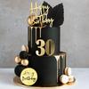Acrylic Happy Birthday Cake Toppers Cake Topper Ball Shaped Cake Insert Toppers Birthday Cake Decorations for Children or Adults
