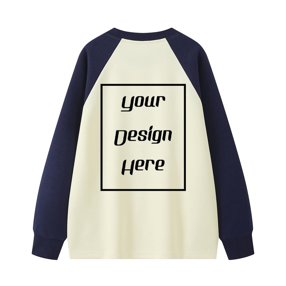 Корейский тренд Унисекс Свободные свитшоты с опущенным плечом Принт с индивидуальным рисунком Мужская и женская толстовка с длинными рукавами и круглым вырезом Пуловеры Спортивная и Роскошная одежда