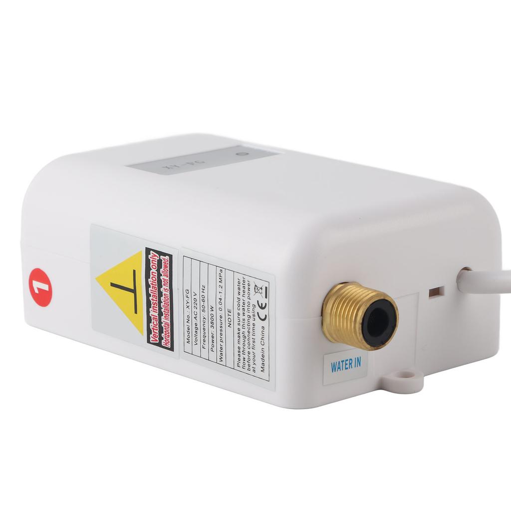 Белый мини-водонагреватель без бака для мгновенного нагрева горячей воды для ванной комнаты, кухни, мойки для горячей и холодной воды двойного назначения(