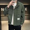 Spring and Autumn New Jacket Men's Fashion Trendy Brand Retro Youth Workwear Stand Collar Men's Outdoor Jacket Men's