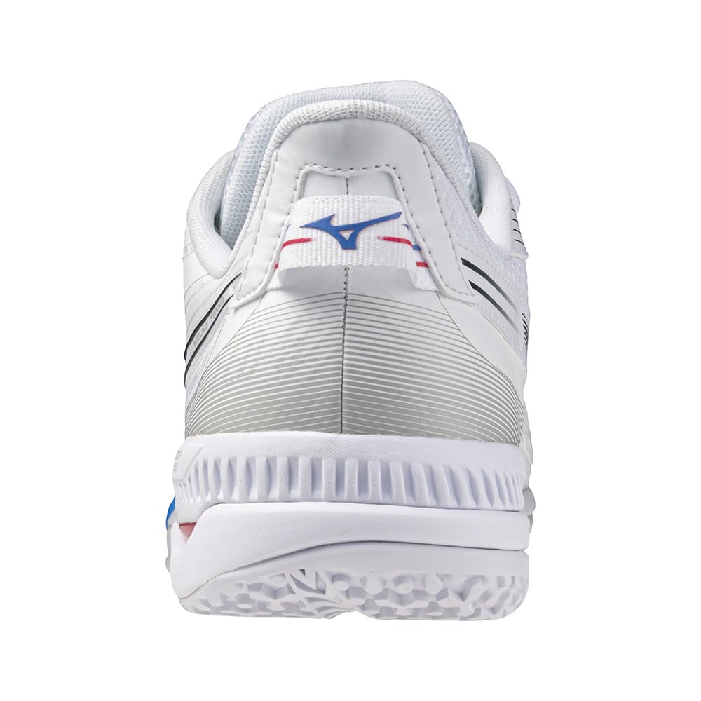 Теннисные туфли Wave Exceed 5 OC Искусственная трава для корта Клубные мероприятия Легкие мягкие теннисные жесткие теннисные туфли унисекс для взрослых Белые x Темно-синие x Синие см 2E