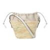 Loewe Embossed Patch Adjustable Shoulder Strap Drawstring Closure Palm Leaf Patchwork Leather Bucket Bag Women Shoulder Bag A223222X01-2163