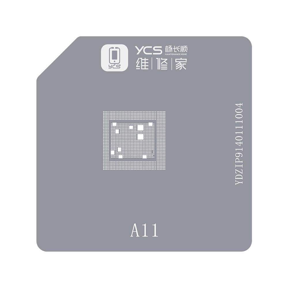 BGA трафарет YCS для iPhone 6-15 Pro Max CPU A8/A9/A10/A11/A12/A13/A14/A15/A16/A17 Трафарет для реболлинга BGA Платформа для нанесения припоя