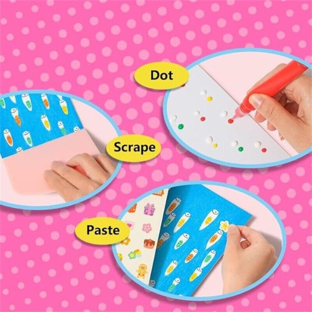 Цветная бумага для рисования, скретч-картина, сделай сам материал, радужное скретч-искусство для рождественского подарка