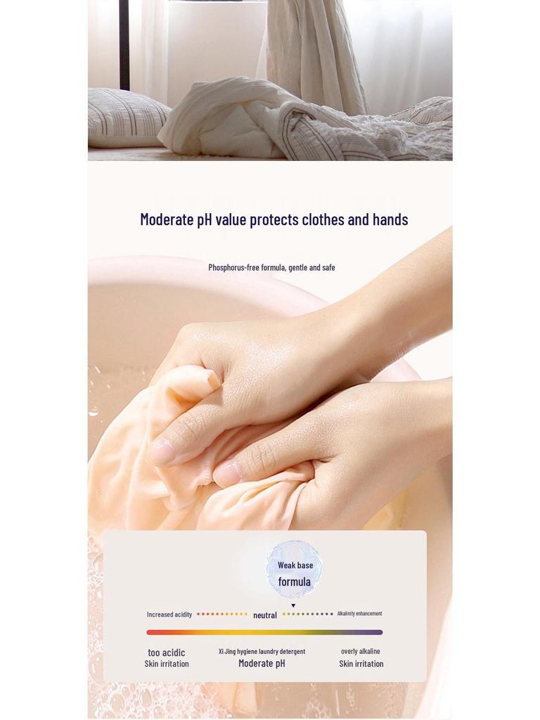 Тайландский импортный концентрированный стиральный порошок Xijing Fragrant 600 мл – Глубокое удаление пятен, Стойкий аромат