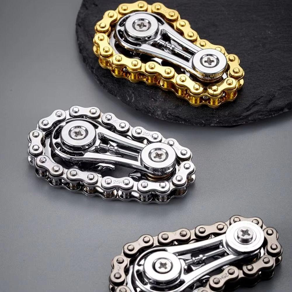Fingertip Sprocket Sprockets Fingertip Gyro Spinning Top Wheel Gear Chain Gyroscope  Adult