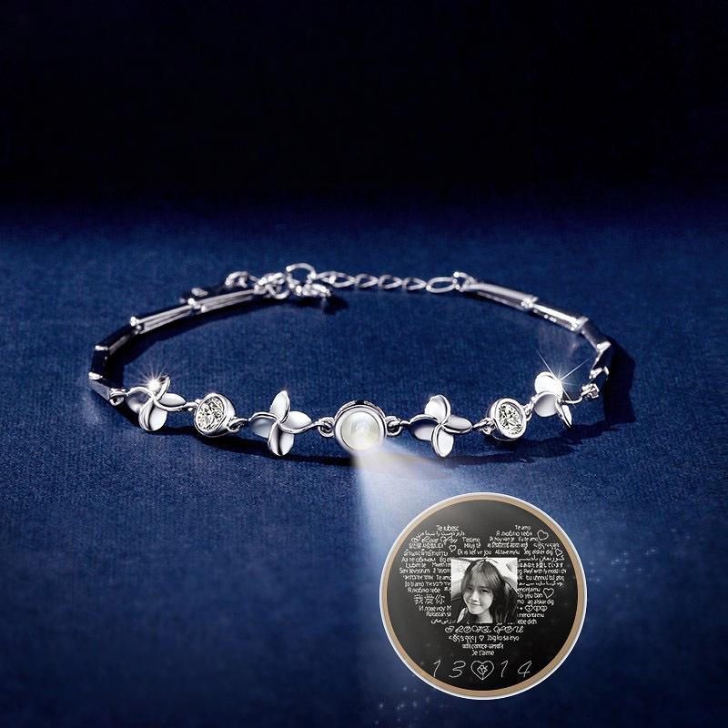 Браслет с проекцией «Я люблю тебя» на 100 языках, браслет с надписью «Любовь и память» для пар