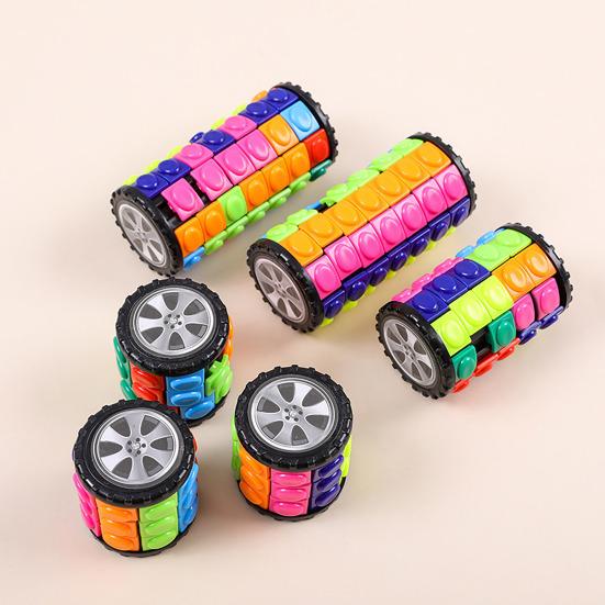 Stress Relief Puzzle Fidget Spinner, Brain Teaser Rolling Puzzle Stick Toy, Focus Aid Decompression Desk Toy for Home, Office, Travel