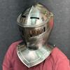 Medieval Helmet Knight Crusader LARP 2 Fold Face Helmet Armor Cosplay, Costume Helmet Best Gift For Love Once