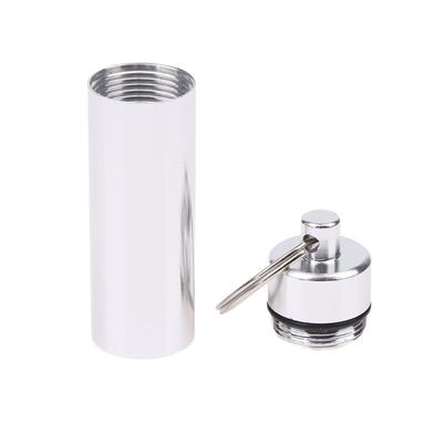 Аптечка для здравоохранения, водонепроницаемый алюминиевый чехол для таблеток, держатель для бутылок, контейнер для лекарств для путешествий, кемпинга, контейнер, брелок