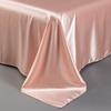 Luxury Natural Mulberry Silk Double Bed Sheet Set Stain High-End King Size Bedsheet Sets Home Solid Color Soft Smooth Bed Cover