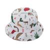 Cartoon Dinosaur Print Baby Bucket Caps Scalp Protection Beach Hat  Baby Girls