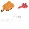 Mini Steak And Knife Set 3Pcs/Set Cutting Board, Tiny Wooden Realistic Miniature Food Display for Doll Mansion Kitchen Butcher Board