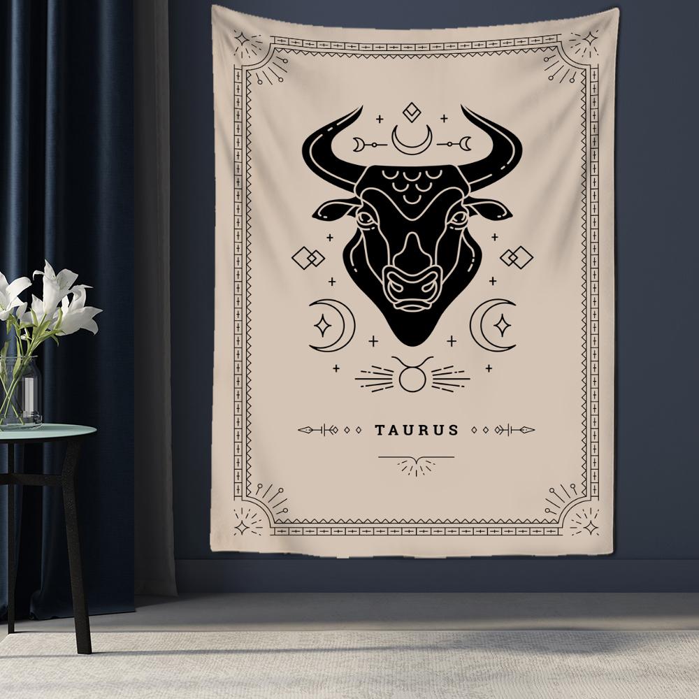 Гобелен «Двенадцать созвездий Таро», настенный психоделический волшебный богемный стиль, матрас в стиле хиппи, искусство домашнего декора