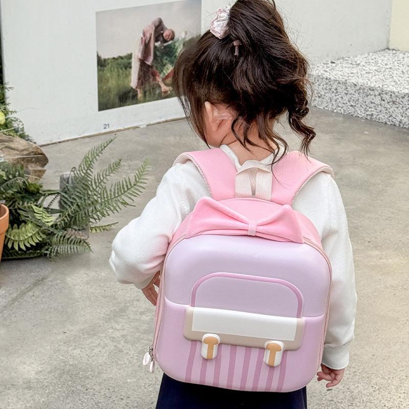 Charming Simple Dual Shoulder Bag For Preschoolers In Multiple Beautiful Colors
