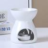 2 in 1 Handmade Essential Oil Stove Ceramic Candle Heating Holder Bedroom Nightlight Prevent Dry Burning Yoga Spa Incense Burner