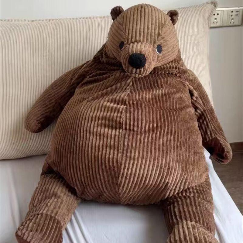 100Cm Giant Simulation Brown Bear Plush Toys Stuffed Animals Plushies Lifelike Bear Soft Kids Toys Gifts Anime Home Room Decor