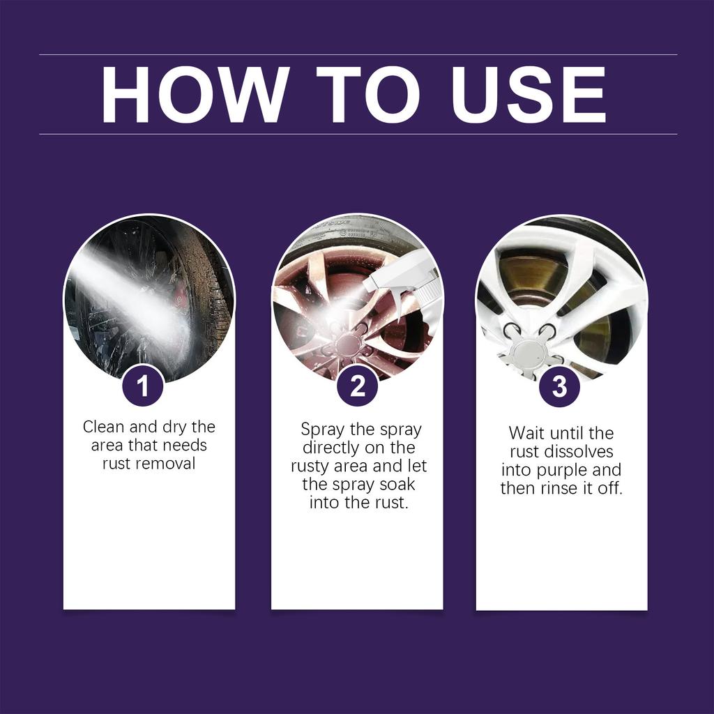 Rayhong Car Iron Powder Rust Remover Car Paint Stain Remover Rust Polishing Cleaning Sparking Renovation Maintenance