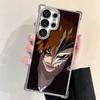 Bleach Kurosaki Ichigo Plating Phone Case For Samsung Galaxy S24 S25 FE S26 Edge S23 Ultra S22 S21 Plus S20 Anti-Fall Airabag Co