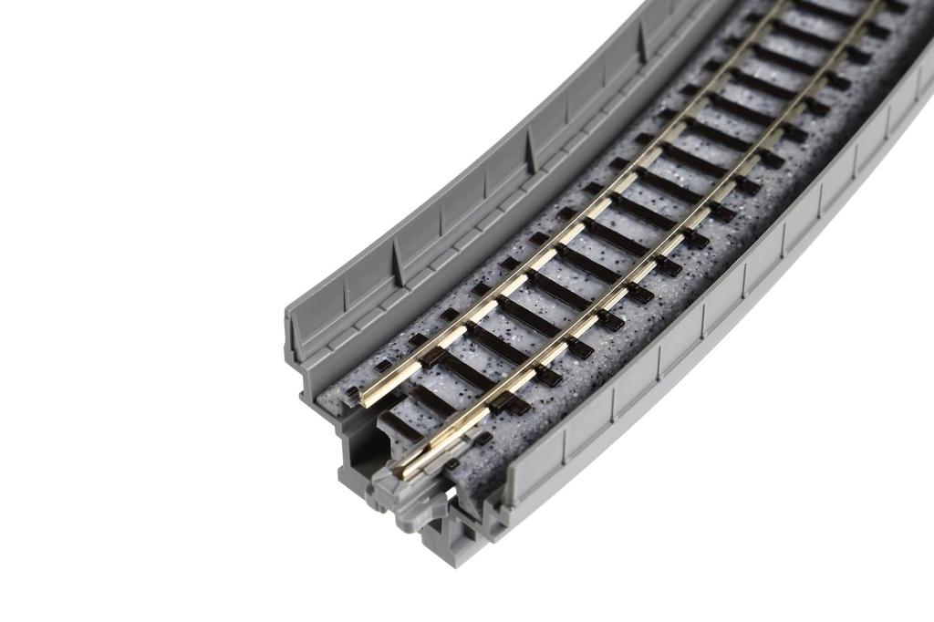 KATO N Gauge Single Track Elevated Curved Track Model Railway Supplies R348-45° (2 pieces) 20-530 -