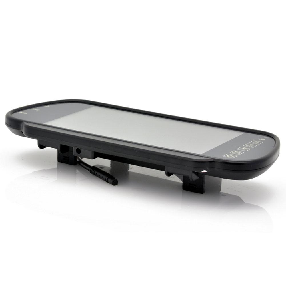 Монитор зеркала заднего вида и MP4-плеер - 7 дюймов, Handsfree, Bluetooth